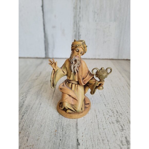 Vintage Fontanini nativity kneeling kingsman xmas heirloom - Picture 1 of 6